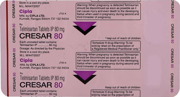 Cresar 80mg Strip Of 10 Tablets