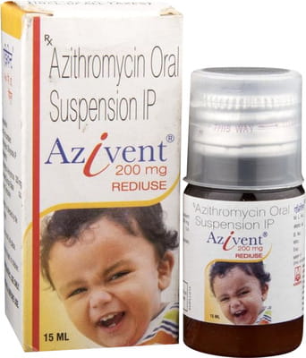 Azivent 200mg Rediuse Bottle Of 15ml Suspension
