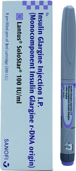 Lantus Solostar 100IU/ml Pre filled Pen 3ml Solution for Injection