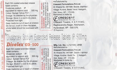 Divalex Od 500mg Strip Of 10 Tablets