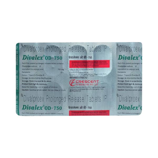 Divalex Od 750Mg Strip Of 10 Tablets