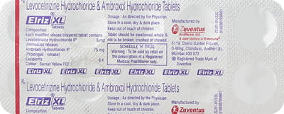 Elriz Xl Strip Of 10 Tablets