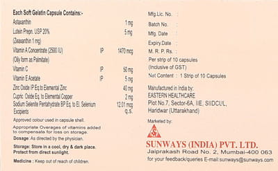 Astagold Strip Of 10 Capsules