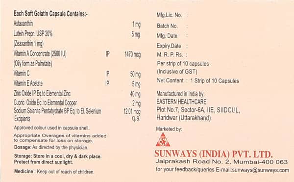 Astagold Strip Of 10 Capsules