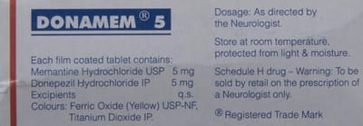 Donamem 5mg Strip Of 10 Tablets