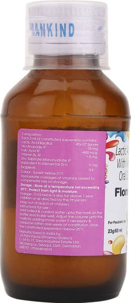 Flora Bc Bottle Of 60ml Dry Syrup