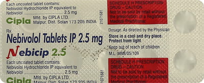 Nebicip 2.5mg Strip Of 10 Tablets