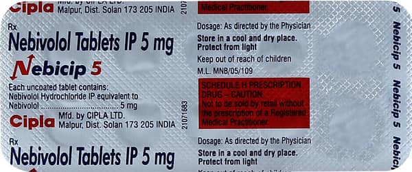 Nebicip 5mg Strip Of 10 Tablets