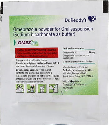 Omez Insta 20mg Mint Flavour Sachet Of 5.9gm Oral Powder