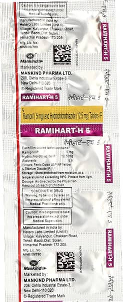 Ramihart H 5mg Strip Of 10 Tablets
