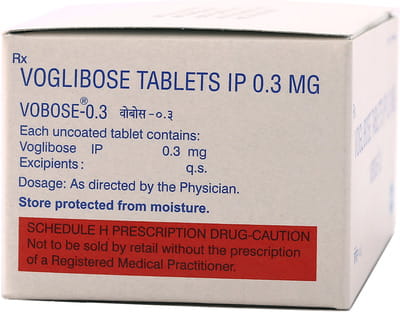 Vobose 0.3mg Strip Of 10 Tablets