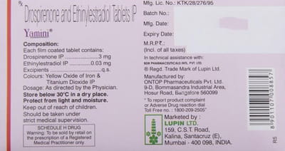 Yamini Strip Of 21 Tablets