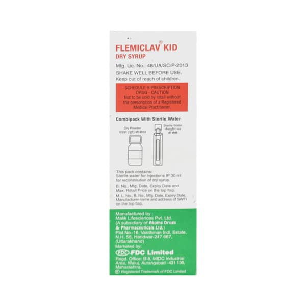 Flemiclav Kid Bottle Of 30ml Dry Syrup