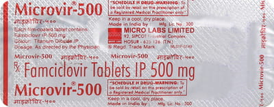 Microvir 500mg Strip Of 3 Tablets