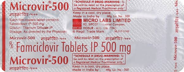 Microvir 500mg Strip Of 3 Tablets