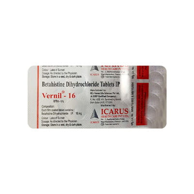 Vernil 16mg Strip Of 10 Tablets