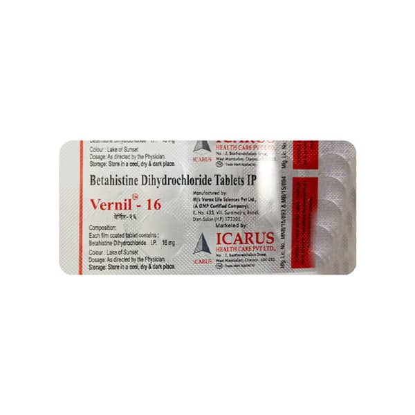 Vernil 16Mg Strip Of 10 Tablets
