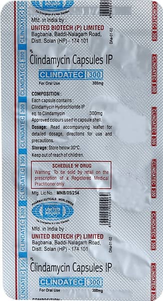 Clindatec 300mg Strip Of 8 Capsules