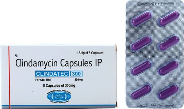 Clindatec 300mg Strip Of 8 Capsules