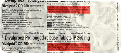 Divalprid Od 250mg Strip Of 10 Tablets