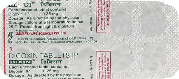 Dixin 0.25mg Strip Of 10 Tablets