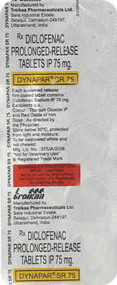 Dynapar Sr 75mg Strip Of 10 Tablets