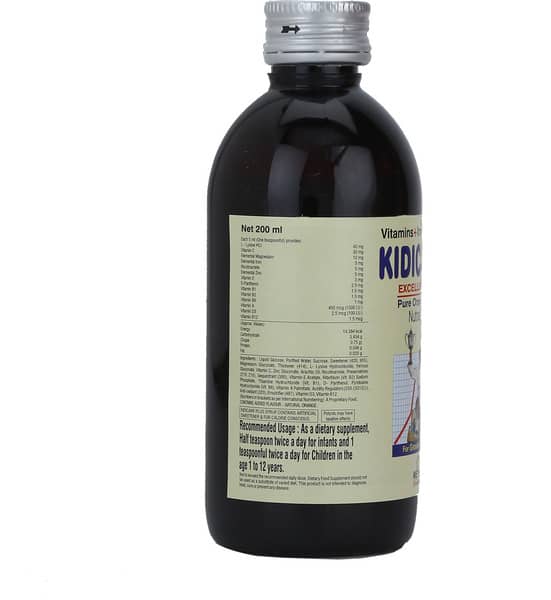 Kidicare Plus Orange Flavour Bottle Of 200ml Syrup