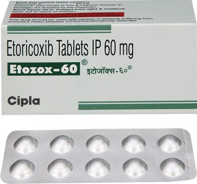 Etozox 60mg Strip Of 10 Tablets
