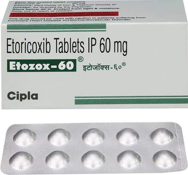 Etozox 60mg Strip Of 10 Tablets