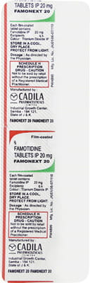 Famonext 20mg Strip Of 14 Tablets