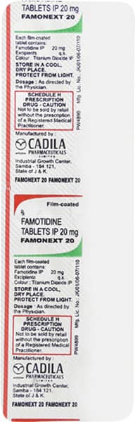 Famonext 20mg Strip Of 14 Tablets