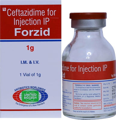 Forzid 1gm Dry Vial Of 1 Powder For Injection