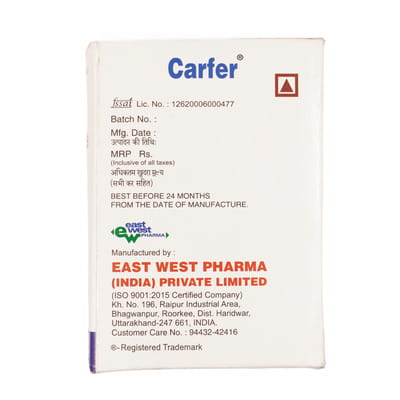 Carfer Strip Of 10 Capsules