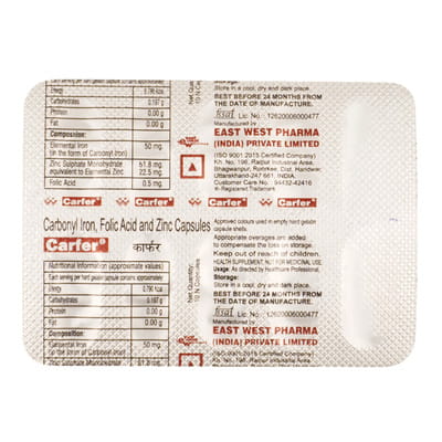 Carfer Strip Of 10 Capsules