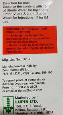 Magnova 1gm/125mg Dry Vial Of 1 Powder For Injection