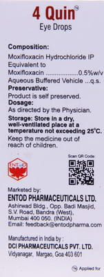 4 Quin Bottle Of 5ml Eye Drops