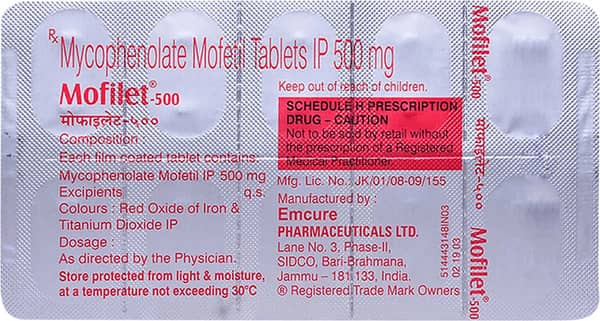 Mofilet 500mg Strip Of 10 Tablets