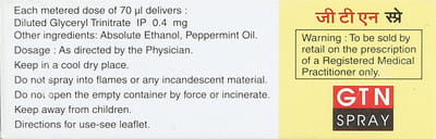 Gtn Spray 0.4mg