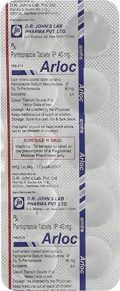 Arloc 40Mg Strip Of 10 Tablets