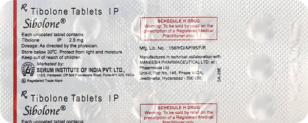 Sibolone 2.5mg Strip Of 15 Tablets