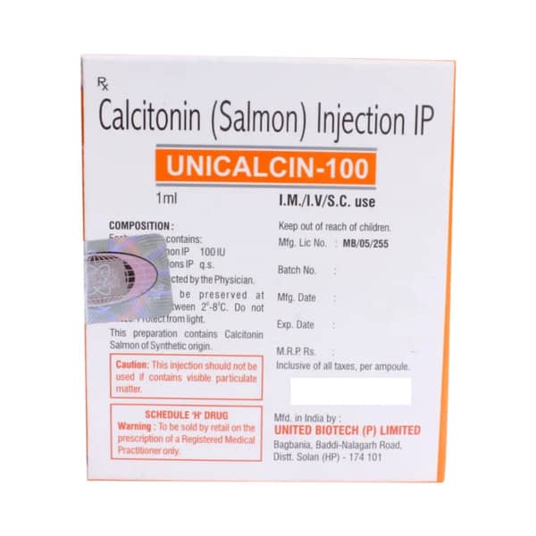 Unicalcin 100Iu Ampoule Of 1Ml Injection
