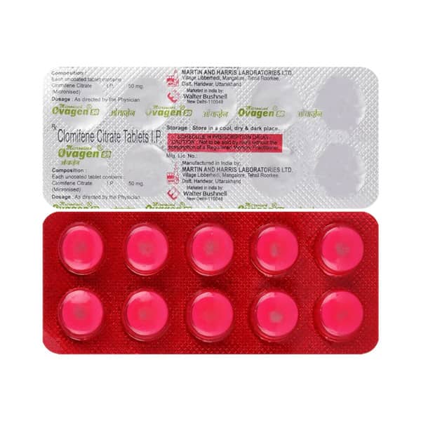 Ovagen 50Mg Strip Of 10 Tablets