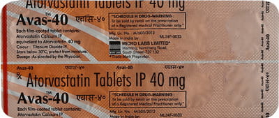 Avas 40mg Strip Of 10 Tablets