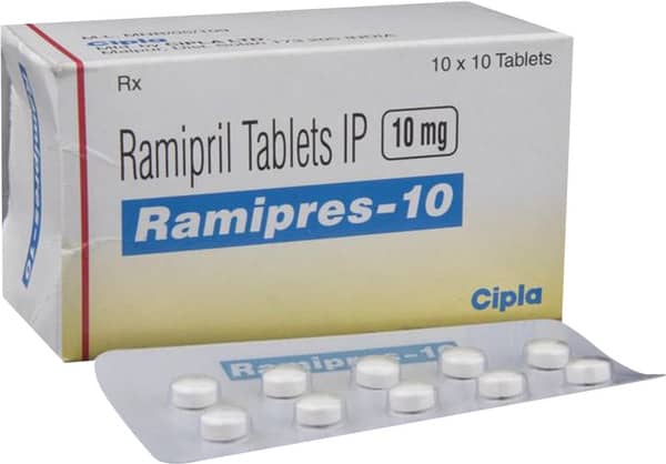 Ramipres 10mg Strip Of 10 Tablets