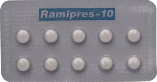 Ramipres 10mg Strip Of 10 Tablets