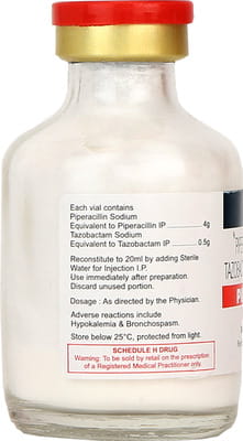 पिपटाज़ 4.5ग्राम इंजेक्शन के लिए 1 पाउडर की ड्राई वायल