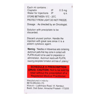Platin 10mg Vial Of 20ml Solution For Infusion