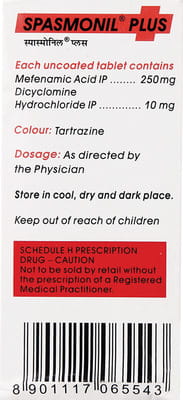 Spasmonil Plus Strip Of 10 Tablets