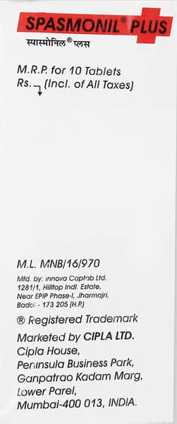 Spasmonil Plus Tablet