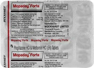 Mopaday Forte Strip Of 10 Tablets